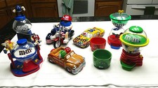 M & M Bundle of Candy Dispensers Ceramic Car & Cups and More Lot of 9 Total picture