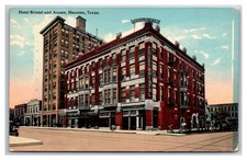 Hotel Bristol & Annex Houston, Texas Hotel Motel Advertising Postcard picture
