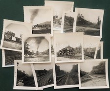 LOT 1950s vintage 16 N&W RAILROAD orig PHOTOS norfolk & western VILLEMONT picture