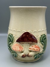 Mushroom Small Canister By Empress of Haruta  Japan Vintage Cottage core  no lid picture