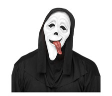 Adult Scary Movie Whassup Tongue Ghost Face Mens Halloween Costume Mask FunWorld picture
