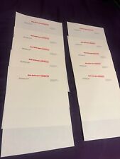 Letterhead 10 Sheets Of HELICOPTERS 1980s Vintage Stationery Unused Lot picture