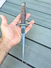CASE V-42 US Special Forces WWII Dagger Double Edge Knife With Leather Handle picture