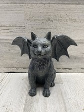 Pacific Giftware Gray Winged Cat Gargoyle Figurine Statue #6321 Fantasy picture