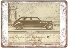 1934 Chrysler Imperial Airflow Limo Vintage Auto Ad Retro Look Metal Sign AM4868 picture