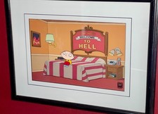 Family Guy Cel Stewie Griffin Limited Edition Animation Cel 2005 Staff Gift Rare picture