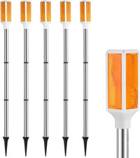 5-Pack Solar Powered Driveway Markers, Solar Warning Lights, Solar Outdoor Drive picture