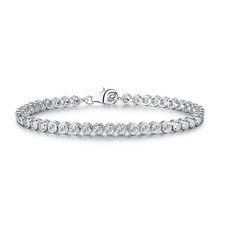 Diamond Treats Sterling Silver Tennis Bracelet for Women with CZ Stones picture