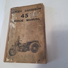very rare 1944 original official Harley-Davidson 45 service manual TM 9-1879 picture