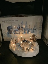 Trendmasters 1997 Winter Wonderland Christmas Magic Animated Carnival Box TESTED picture