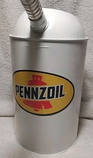 PLEWS-STANT #3329 4QT PENNZOIL STEEL OIL CAN