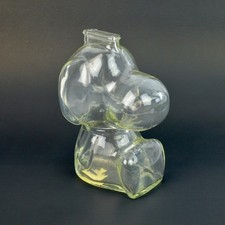 Vintage Clear Glass Snoopy Bank picture
