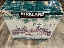 Kirkland Signature Victorian Christmas Village, READ DESCRIPTION Only Buildings picture