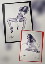 Crissy Moran Pete Tapang Signed 13x19 Print Set Porn Star Adult Film Rare  picture