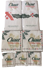 Vintage Holiday Chinet Tablecloths & Napkins Lot picture
