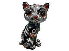 Talavera Big Eye Cat Cute Mexican Pottery Home Decor Folk Art Hand Painted 9