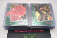 2013 Women of Marvel Series 2 Emerald Parallel 32 Card Lot. # /100 picture