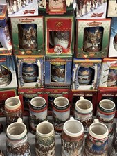 Lot Of 35 Budweiser Beer Mugs Vintage 1990s 2000s picture