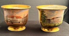 Antique KPM Porcelain Demitasse Cup and Saucer Hand Painted Prob Pre-1847 picture