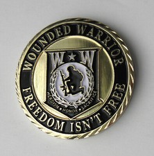 WOUNDED WARRIOR PATRIOTIC SERIES CHALLENGE COIN 1.7
