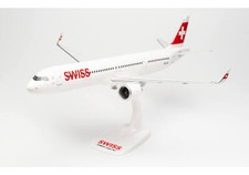 Herpa 613347 Swiss International Airbus A321neo Desk Jet Model 1/100 Airplane picture