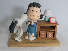 2013 Hallmark Peanuts Snoopy Lucy Perpetual Calendar Kiss Another Day Hello picture