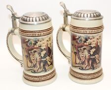 Paul Sebastian German Beer Stein 1999 Limited Edition Lot Of 2 Vintage picture