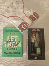 2026 Mel Robbins VIP Package: Signed Book, Bobblehed, L Jersey FENWAY EXCLUSIVE picture
