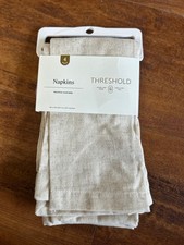 Threshold Set of 4 Beige Linen Napkins picture