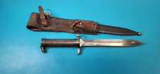 Antique Swedish Model 1896 Rifle Bayonet EJAB + Scabbard & Frog TR855 picture
