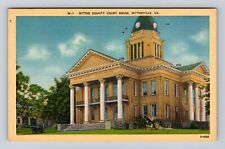 Wytheville VA-Virginia, Wythe County Court House, Antique, Vintage Postcard picture