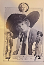 1911 Vintage Magazine Illustration Actress Carrie Reynolds picture