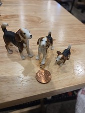 Miniature 3 Piece Bone China Beagle Family picture