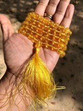 8 mm Rnd 108+1 Beads Original Citrine Jaap Rosary, Japa Mala Energized, Healing picture