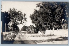 Monterrey Mexico Postcard Bisphoric and Garden View c1905 Antique RPPC Photo picture