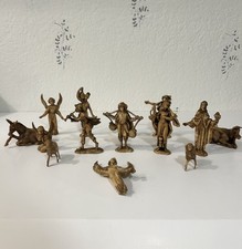14 Piece Vintage Nativity Figures Unmarked Possible Fontanini picture
