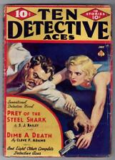 Ten Detective Aces Jul 1937 Pulp Saunders Cvr; Hugh B. Cave; Norman A. Daniels picture