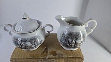 Avon Cream & Sugar Dish Awarded Exclusively to Avon Representatives - 1977 Japan picture