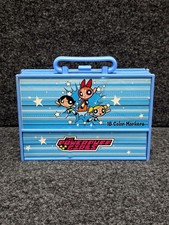 Vintage 2002 Powerpuff Girls Art Kit Marker Carrying Case Only Cartoon Network picture