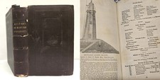 1834 antique NEW YORK HISTORY genealogy stats BUFFALO LIGHTHOUSE annual register picture