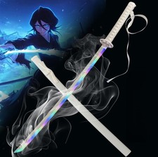 40inch Vapour Fog  Bleach Katana LED Lightsaber Glow Rukia Samurai Cosplay Sword picture