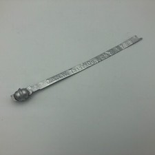 Vtg C & NW Trans Co Metal Tamper Tag Band Chicago + Northwestern Railroad U1 picture