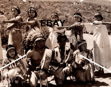 C 1939-1950 RPPC Postcard Warm Springs Indians Butterfly Dance Stewart NV EKC picture