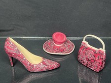 VTG Classic Couture Lady Vanessa Shoe and Hat 1999 Premier Edition Miniature Set picture