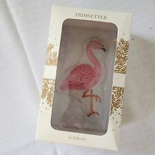 Trimsetter Dillards Flamingo Glass Ornament 6