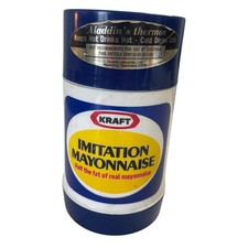 Vintage Aladdin Thermos Kraft Imitation Mayonnaise Collectible Prop Decor picture