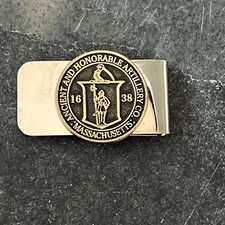 Massachusetts Ancient And Honorable Artillery Co. Metal Money Clip NEW picture