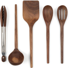 Walnut Wooden Cooking Utensil Set, 5-Pc Kitchen Accessories picture