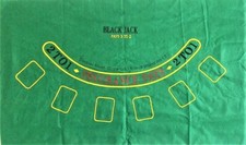 Blackjack Layout Table Top Mat Spread Matt Cover Felt Casino Game  picture