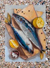 ACEO Art Card PRINT of Hand Painted & Signed Acrylic Original 3.5inx2.5in picture